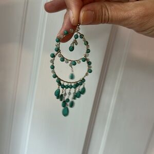 Elegant Turquoise Dangle Earrings